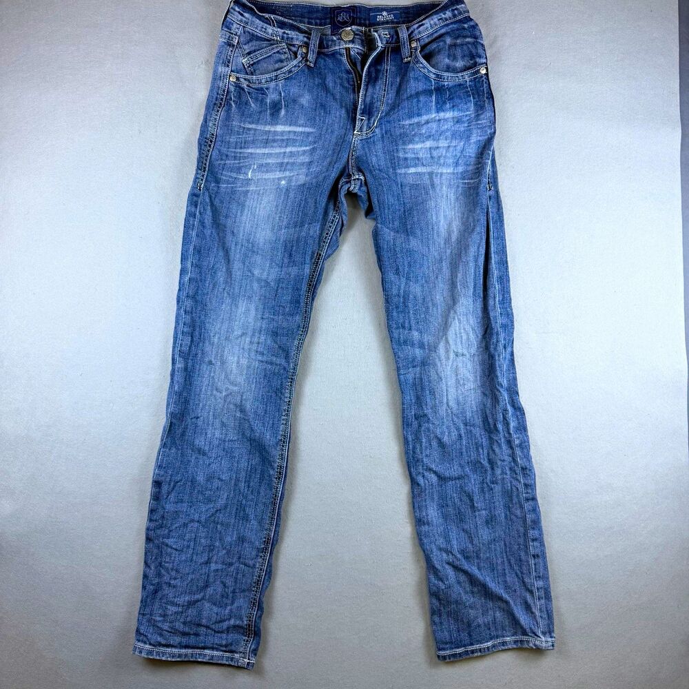 Rock & Republic Relaxed Straight Jeans Men’s 30x34 Blue Medium Wash Mid Rise